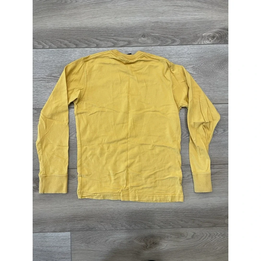 Vintage Y2K Abercrombie Kids‎ Gold Moose Long Sleeve Shirt Sz M